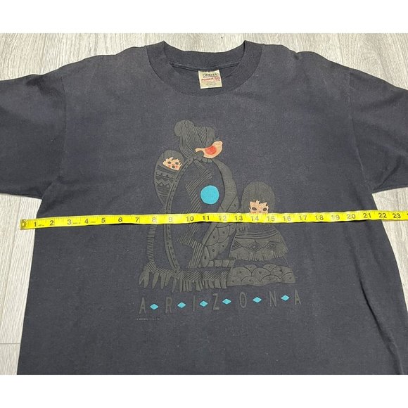 Vintage Arizona T Shirt Mens Extra Large Black 90s Single Stitch ONEITA USA - Picture 6 of 6